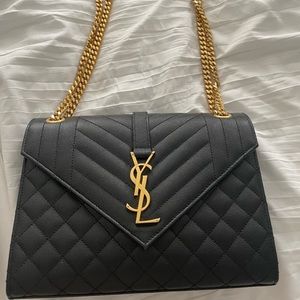 YSL medium envelope handbag